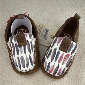 Ariat Kids' Moccasins with Feather Print
